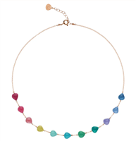 Halskette Rosso Prezioso Dame SEMINO D AMORE COLOURS in Silber GC 00483SE
